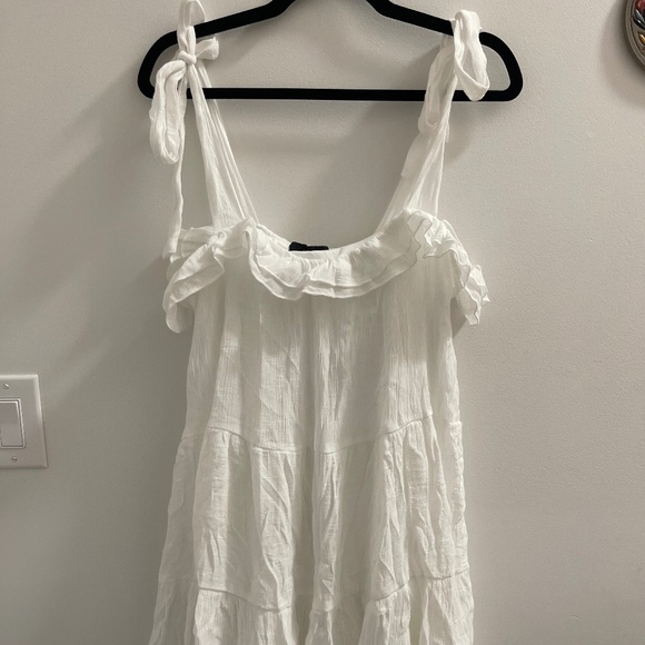 All White Mini Dress - Picture 1 of 7